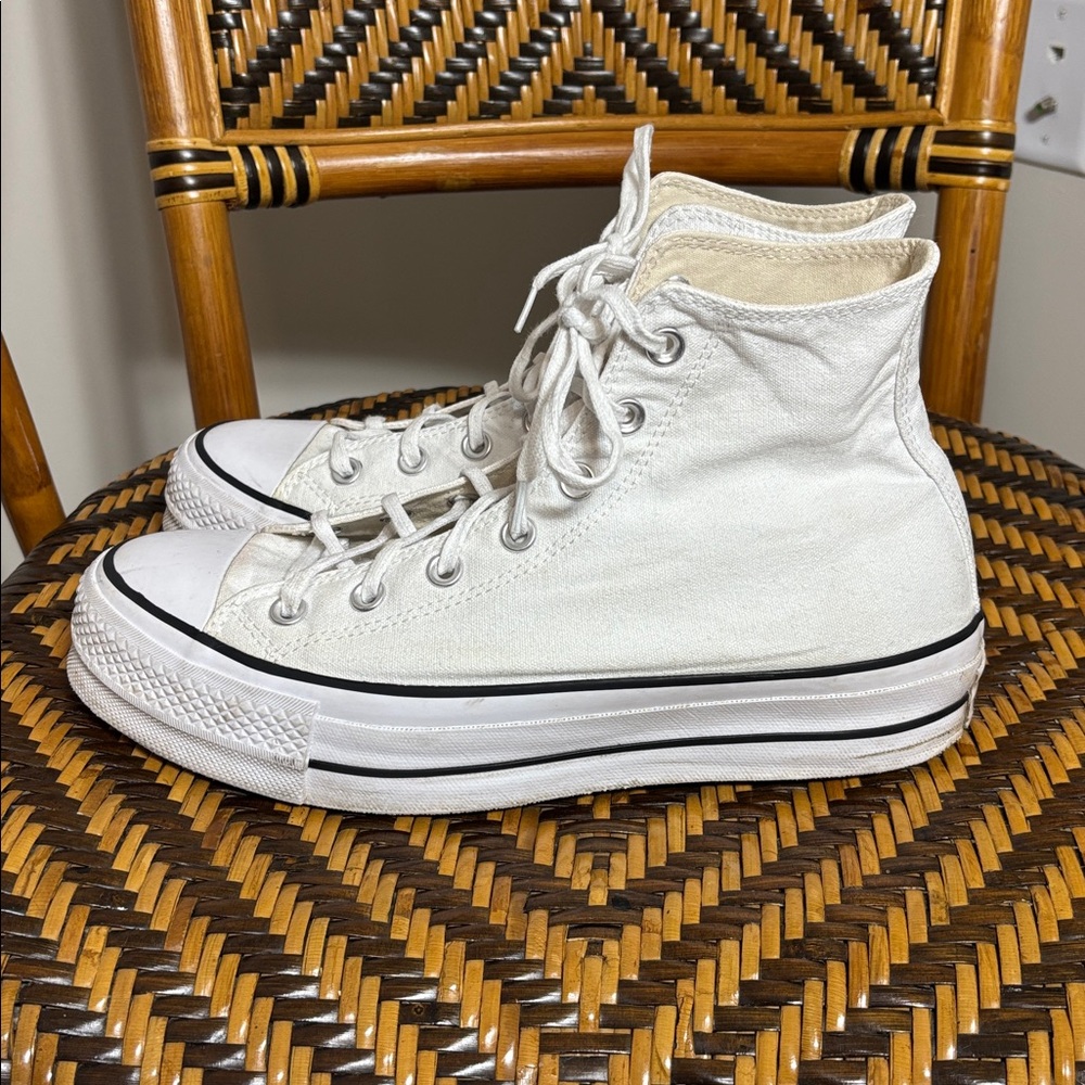 Converse Chuck Taylor All Star Lift Platform Sneakers Sz 10 - Picture 3 of 7